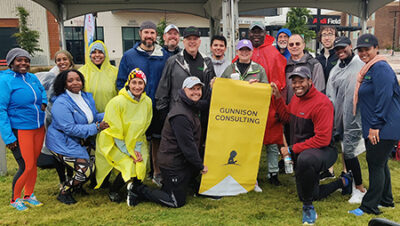 Gunnison Employees outside for the St. Jude Walk
